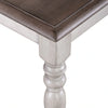 Ocean Isle Bench (RTA) in Antique White with Weathered Pine image