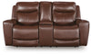 Bexhurst Power Reclining Loveseat with Console