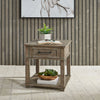 Parkland Falls Rectangular End Table in Weathered Taupe image