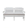 River Place Panel Back Bench in Riverstone White & Tobacco image