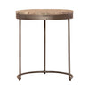 Eclipse Nesting Tables in Greystone Marble Top w/ Pewter Metal image
