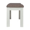Brook Bay Uph Dining Bench in Textured White image