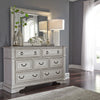 Abbey Park King California Sleigh Bed, Dresser & Mirror image
