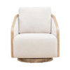 Nora Uph Swivel Accent Chair - Light Brown image