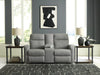 Gauntlet Reclining Loveseat with Console
