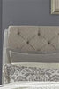 Liberty Furniture Abbey Park Upholstered California King Sleigh Bed in Antique White EST SHIP TIME APPX 4 WEEKS