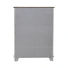 River Place 6 Drawer Chest in Riverstone White and Tobacco image