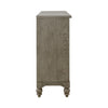 Americana Farmhouse 9 Drawer Dresser in Dusty Taupe and Black image