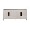 Kinsley 4 Door Accent Cabinet in Washed Taupe & Silver Champagne EST SHIP TIME APPX 4 WEEKS image