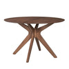 Space Saver Round Pedestal Table in Satin Walnut image