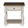 Morgan Creek End Table in Antique White image