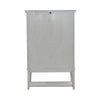River Place Bar Cabinet in Riverstone White & Tobacco EST SHIP TIME APPX 4 WEEKS image