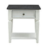 Allyson Park Drawer End Table in Wirebrushed White image