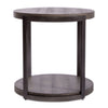 Modern View Round End Table in Gray image