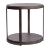 Modern View Round End Table in Gray image