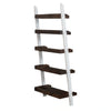 Farmhouse Leaning Bookcase in White/Oak image