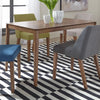 Space Saver Rectangular Leg Table in Satin Walnut image