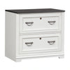 Allyson Park Bunching Lateral File Cabinet in Wirebrushed White image