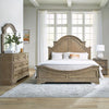 Magnolia Manor King Panel Bed, Dresser & Mirror, Night Stand image