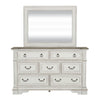 Abbey Park King California Sleigh Bed, Dresser & Mirror, Night Stand image