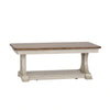 Farmhouse Reimagined Rectangular Cocktail Table in Antique White image