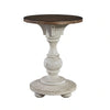 Morgan Creek Chair Side Table in Antique White image