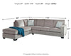 Altari Sleeper Sectional with Chaise