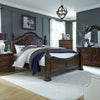 Messina Estates King California Poster Bed, Dresser & Mirror, Night Stand image