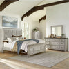 Heartland King Opt California Panel Bed, Dresser & Mirror, Chest image