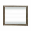 Americana Farmhouse Landscape Mirror in Dusty Taupe and Black image