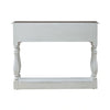Magnolia Manor Hall Console in Antique White & Weathered Bark EST SHIP TIME APPX 4 WEEKS image