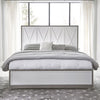 Liberty Furniture Palmetto Heights King Panel Bed in Shell White and Driftwood image