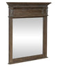 Liberty Furniture Carlisle Court Landscape Mirror in Chestnut with Dusty Wax