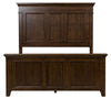 Liberty Furniture Saddlebrook Queen Panel Bed in Tobacco Brown