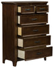 Liberty Furniture Saddlebrook 6 Drawer Chest in Tobacco Brown