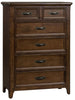 Liberty Furniture Saddlebrook 6 Drawer Chest in Tobacco Brown