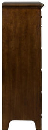 Liberty Furniture Saddlebrook 6 Drawer Chest in Tobacco Brown