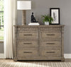 Liberty Furniture Town & Country 8 Drawer Dresser in Dusty Taupe