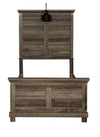 Liberty Furniture Lakeside Haven Twin Panel Bed in Brownstone